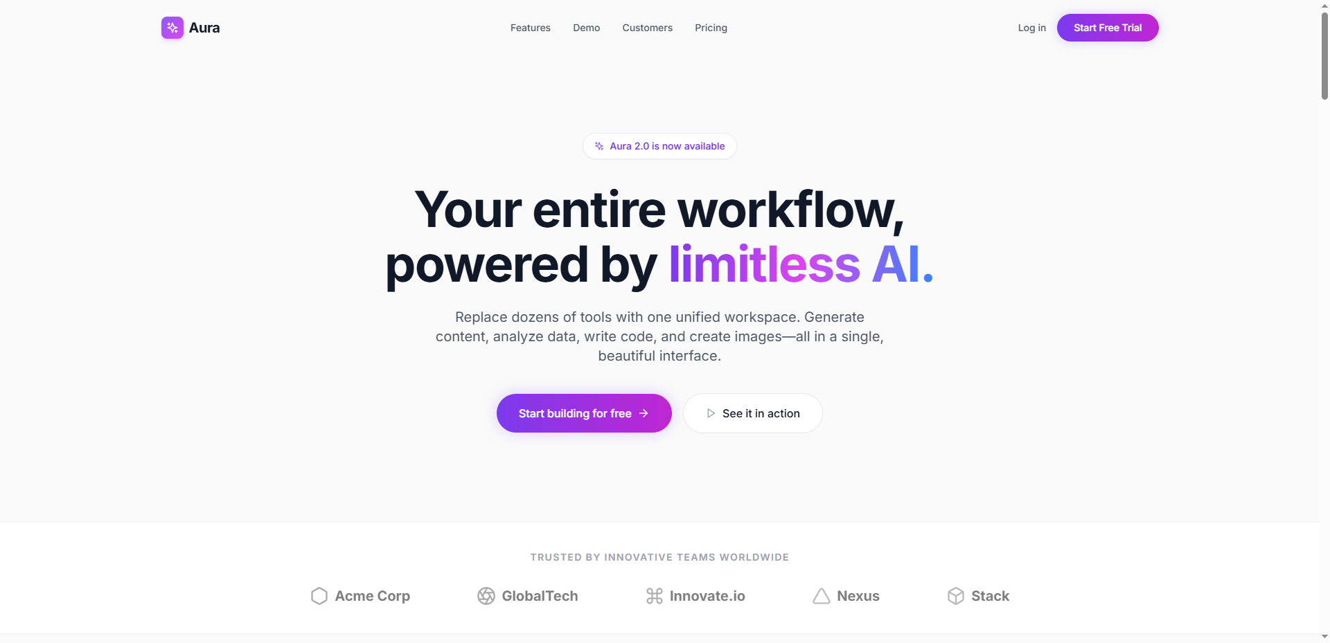 Aura AI Workspac